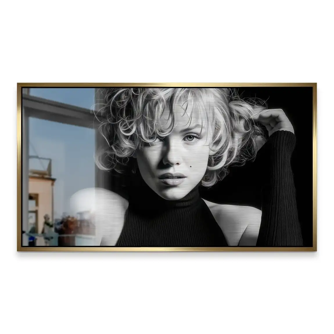 Marilyn Monroe Velvet Icon Alu Gebürstet