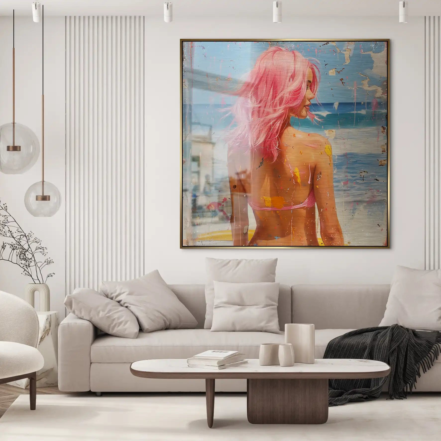 Beach Girl Nr.3 Alu Gebürstet Bild INGALERIE