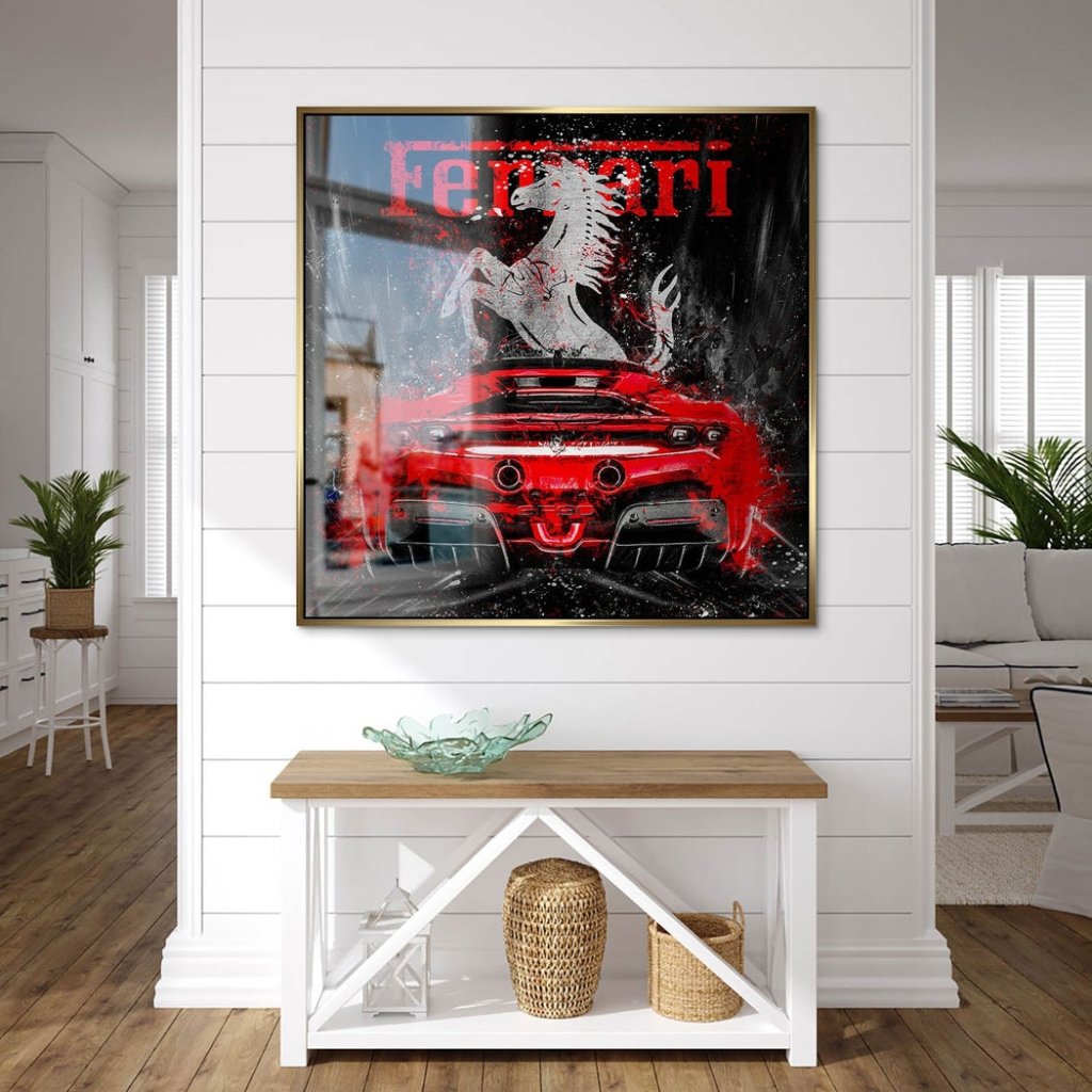 Ferrari SF90 Abstrakt Alu Gebürstet INGALERIE