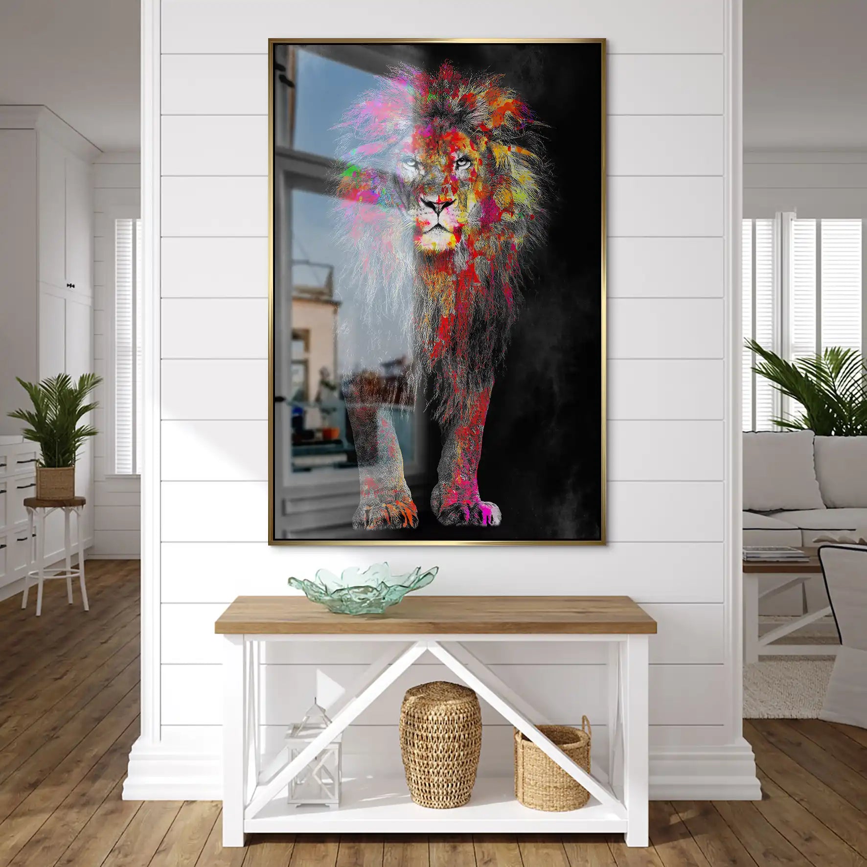 Lion Color Style AluDibond Gebürstet INGALERIE