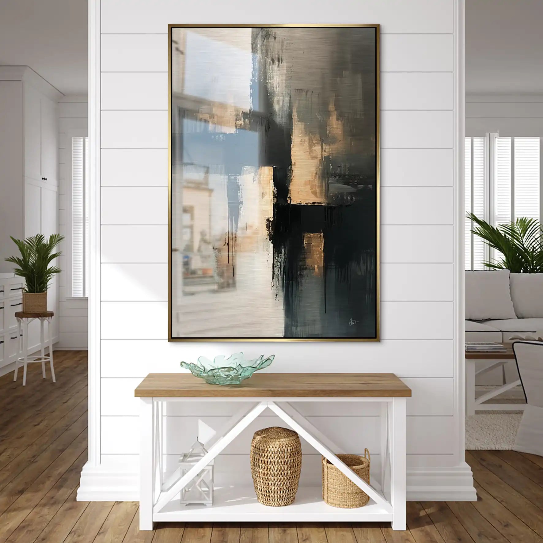 Abstrakt Nr.24 Alu Gebürstet Bild INGALERIE