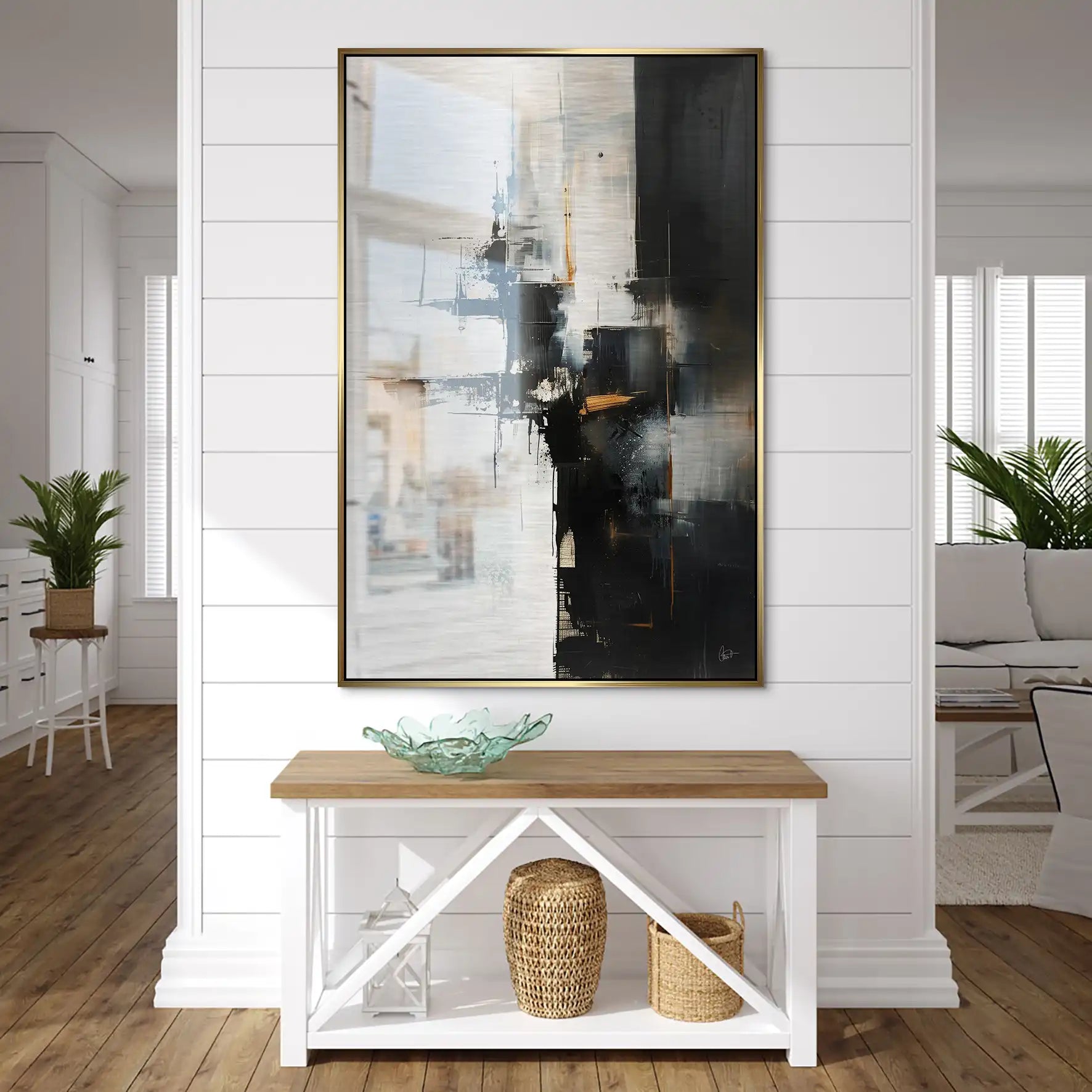 Abstrakt Nr.28 Alu Gebürstet Bild INGALERIE