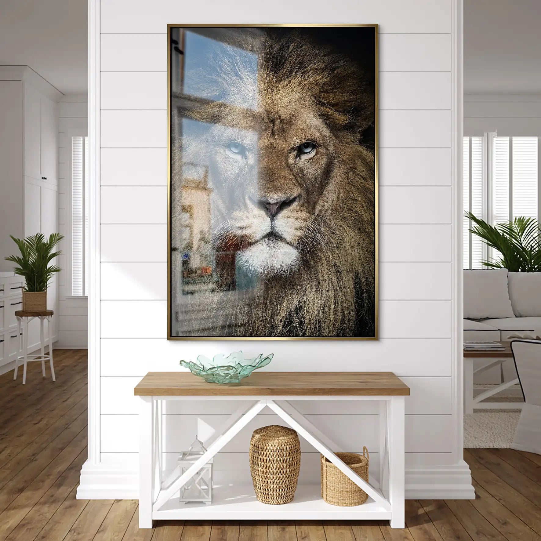 Lion Portrait AluDibond Gebürstet INGALERIE