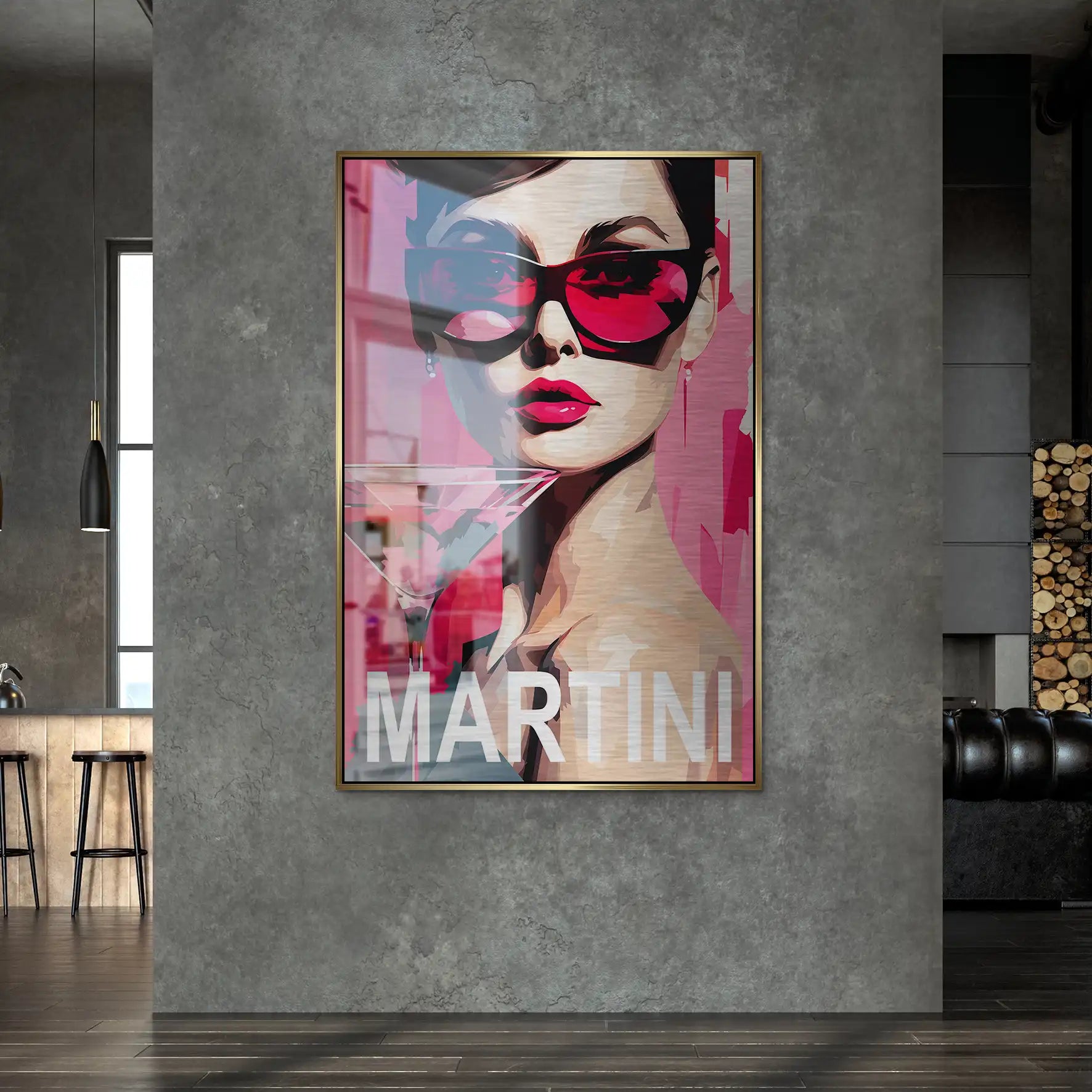 Audrey Martini Alu Gebürstet Bild INGALERIE