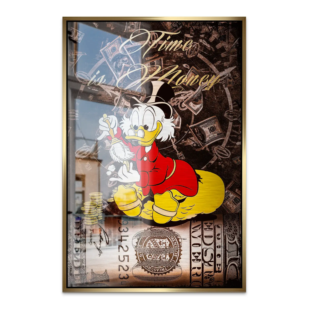 Dagobert Money Vintage Style AluDibond Gebürstet INGALERIE