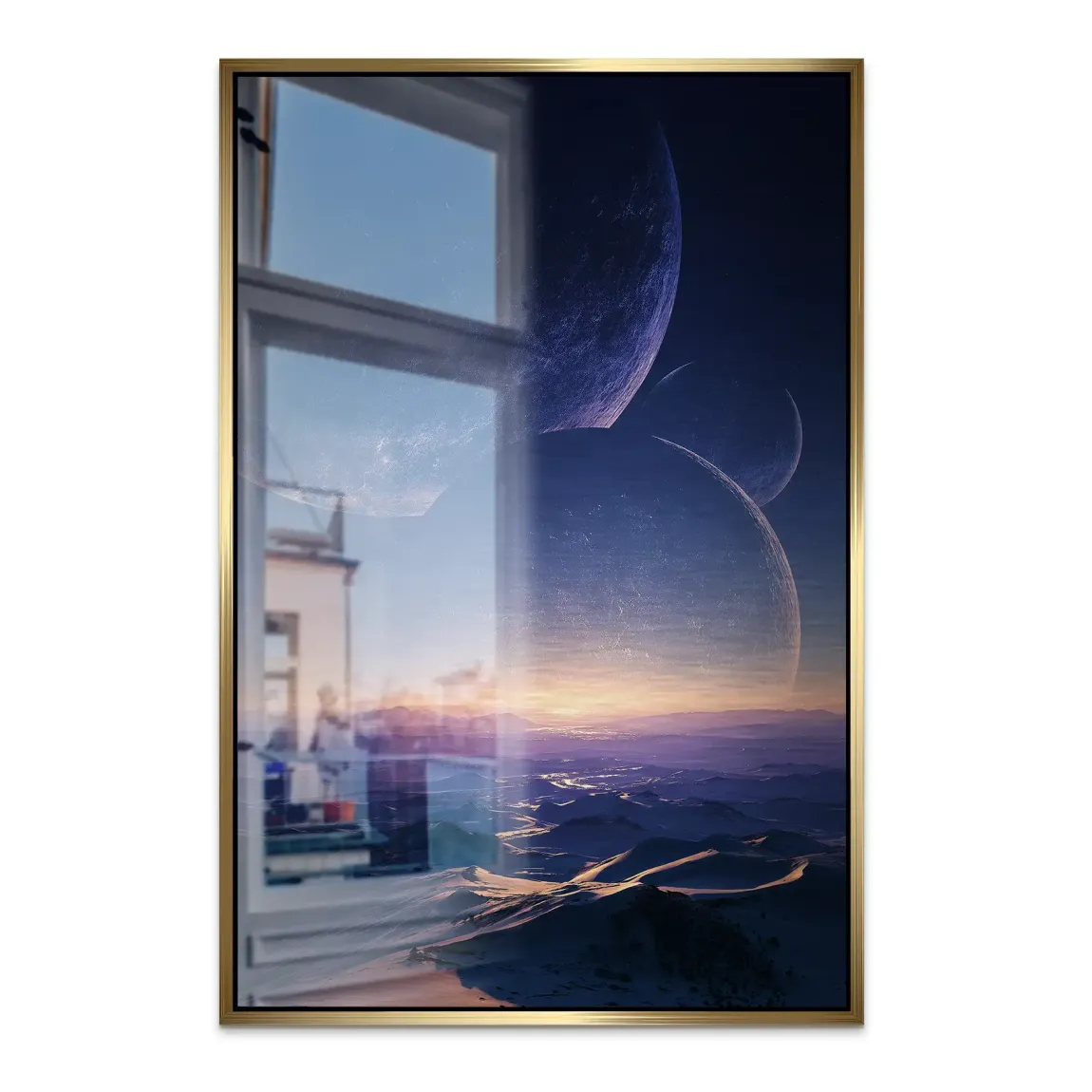 Jenseits der Welt Alu Dibond Bild gebürstet