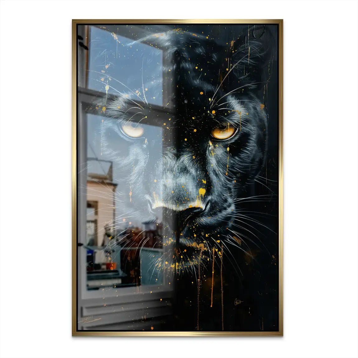 Black Panther Nr.2 AluDibond Gebürstet INGALERIE