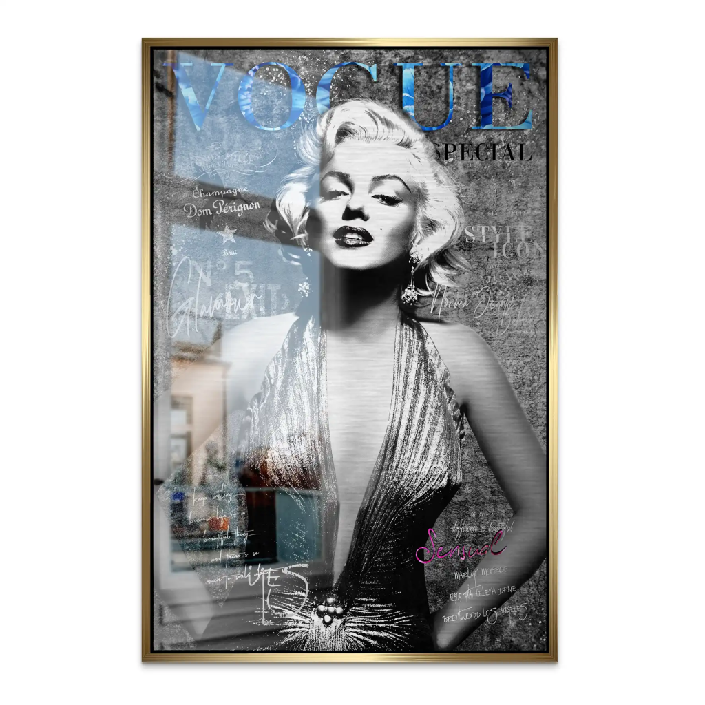 Marilyn Vogue AluDibond Gebürstet INGALERIE