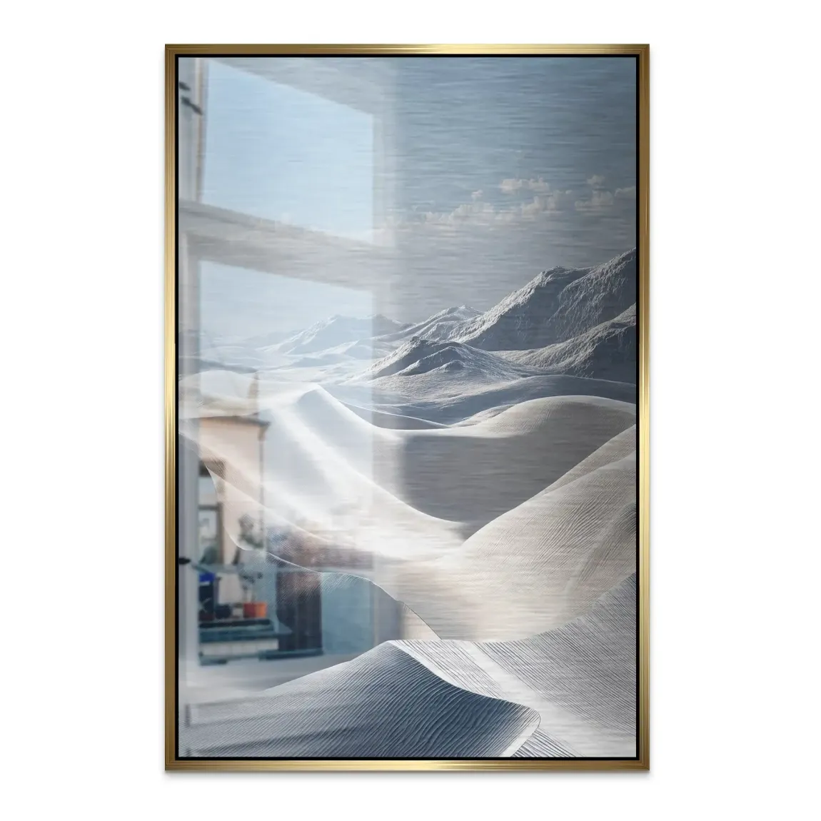 Ewige Wüste Alu Dibond Bild gebürstet