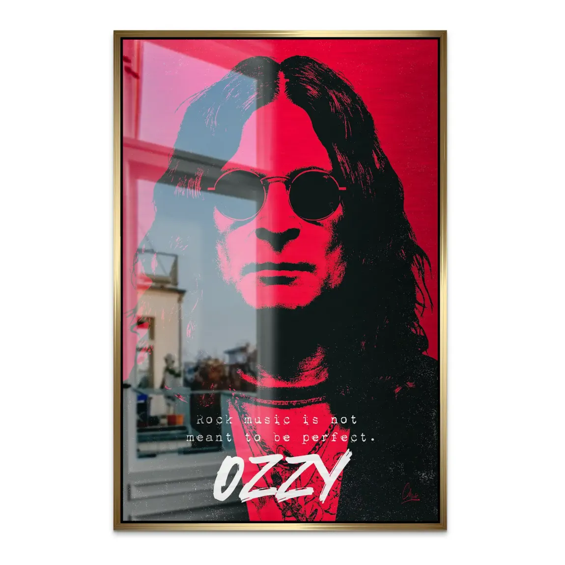 Ozzy Rock Spirit Alu Dibond Bild gebürstet