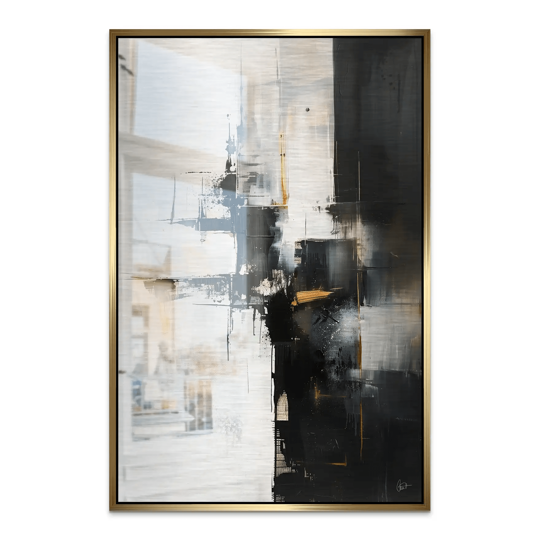 Abstrakt Nr.28 Alu Gebürstet Bild INGALERIE