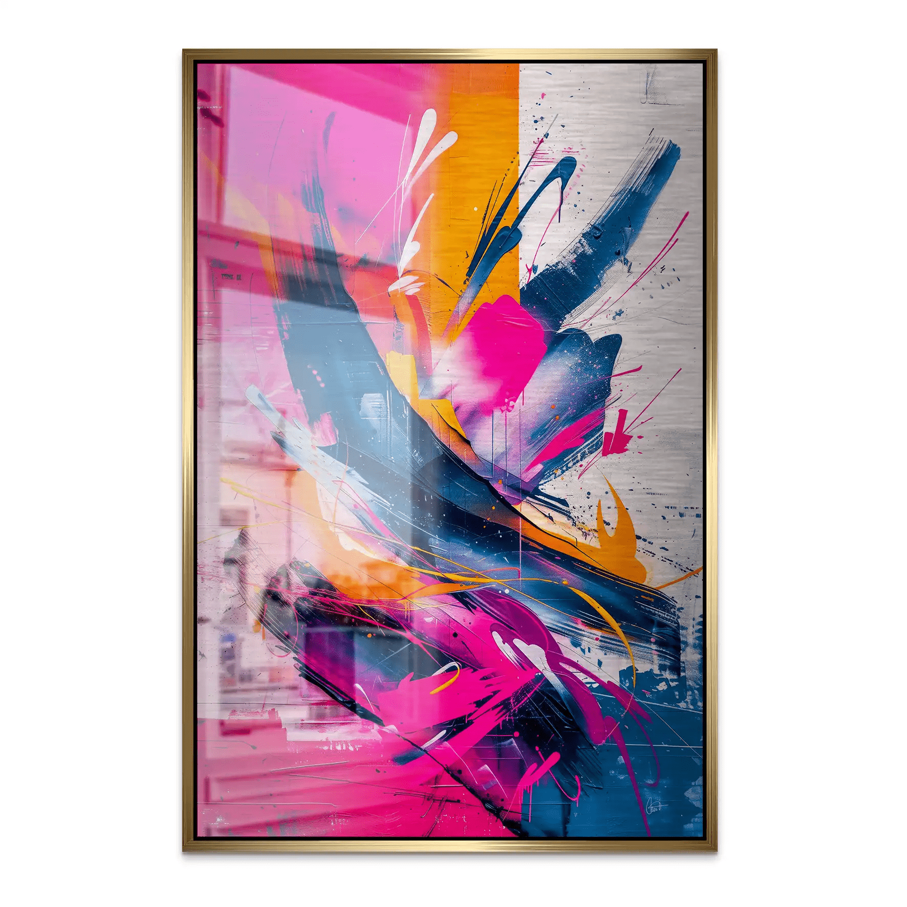 Abstrakt Nr.23 Alu Gebürstet Bild INGALERIE