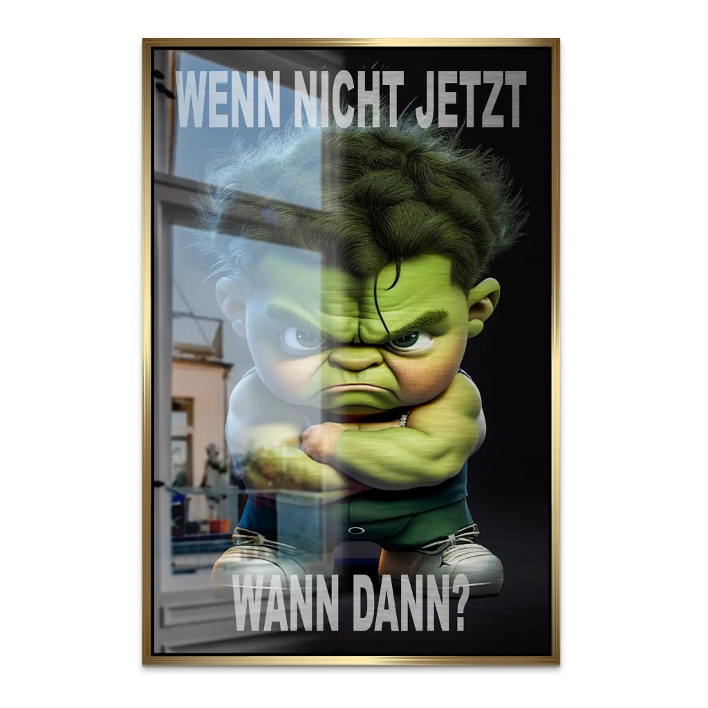 Kleiner Hulk AluDibond Gebürstet INGALERIE