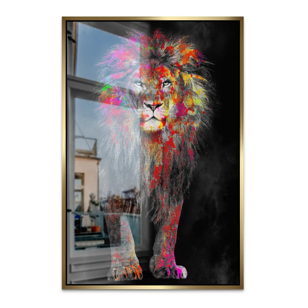 Lion Color Style AluDibond Gebürstet INGALERIE