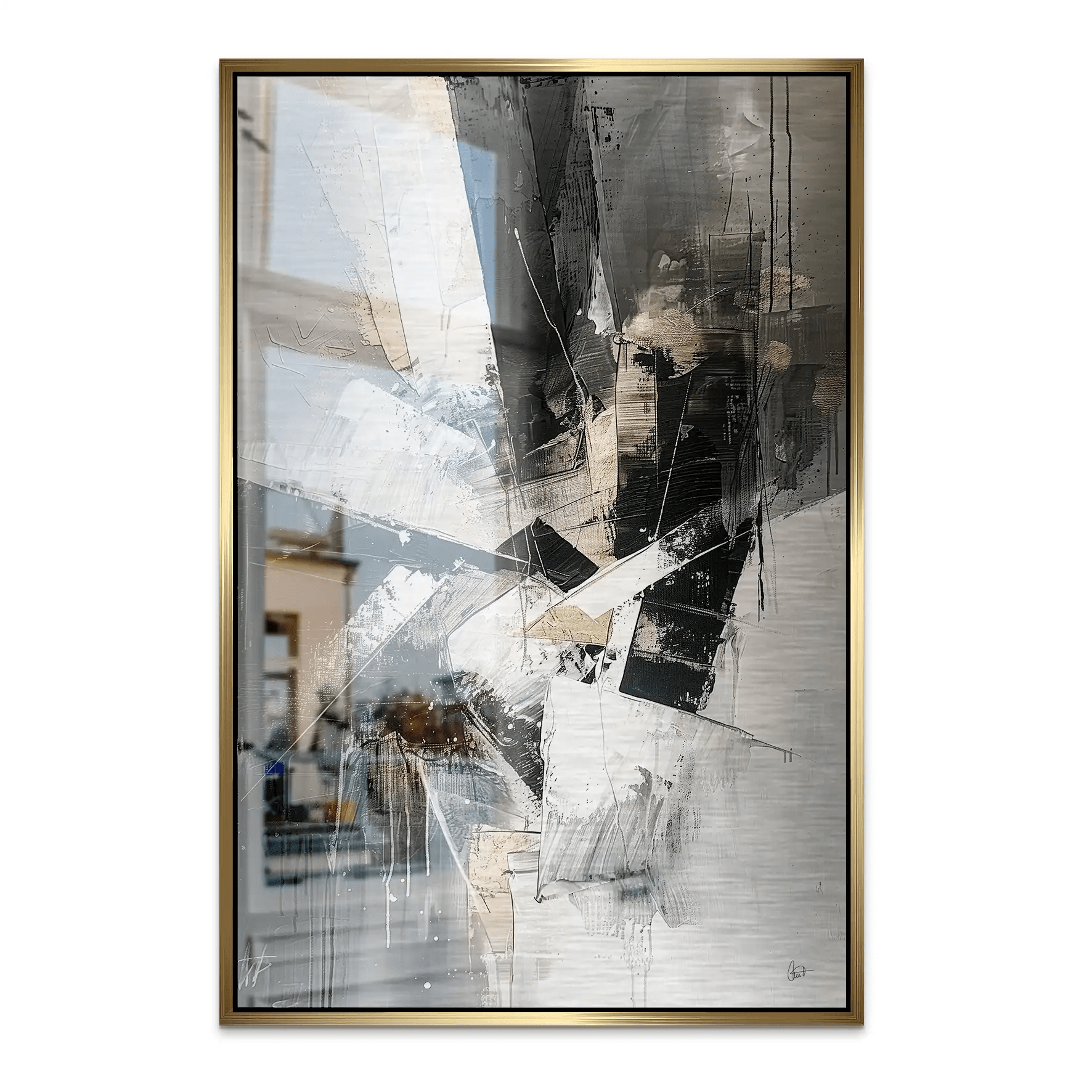 Abstrakt Nr.27 Alu Gebürstet Bild INGALERIE