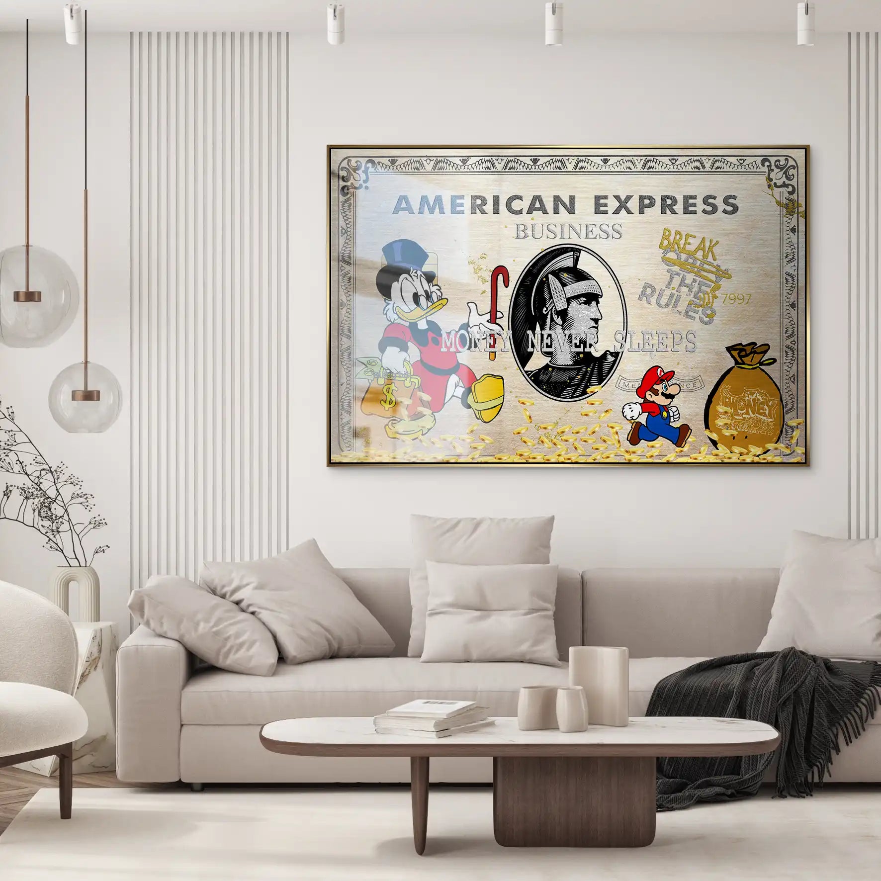 Dagobert Retro Amex AluDibond Gebürstet INGALERIE