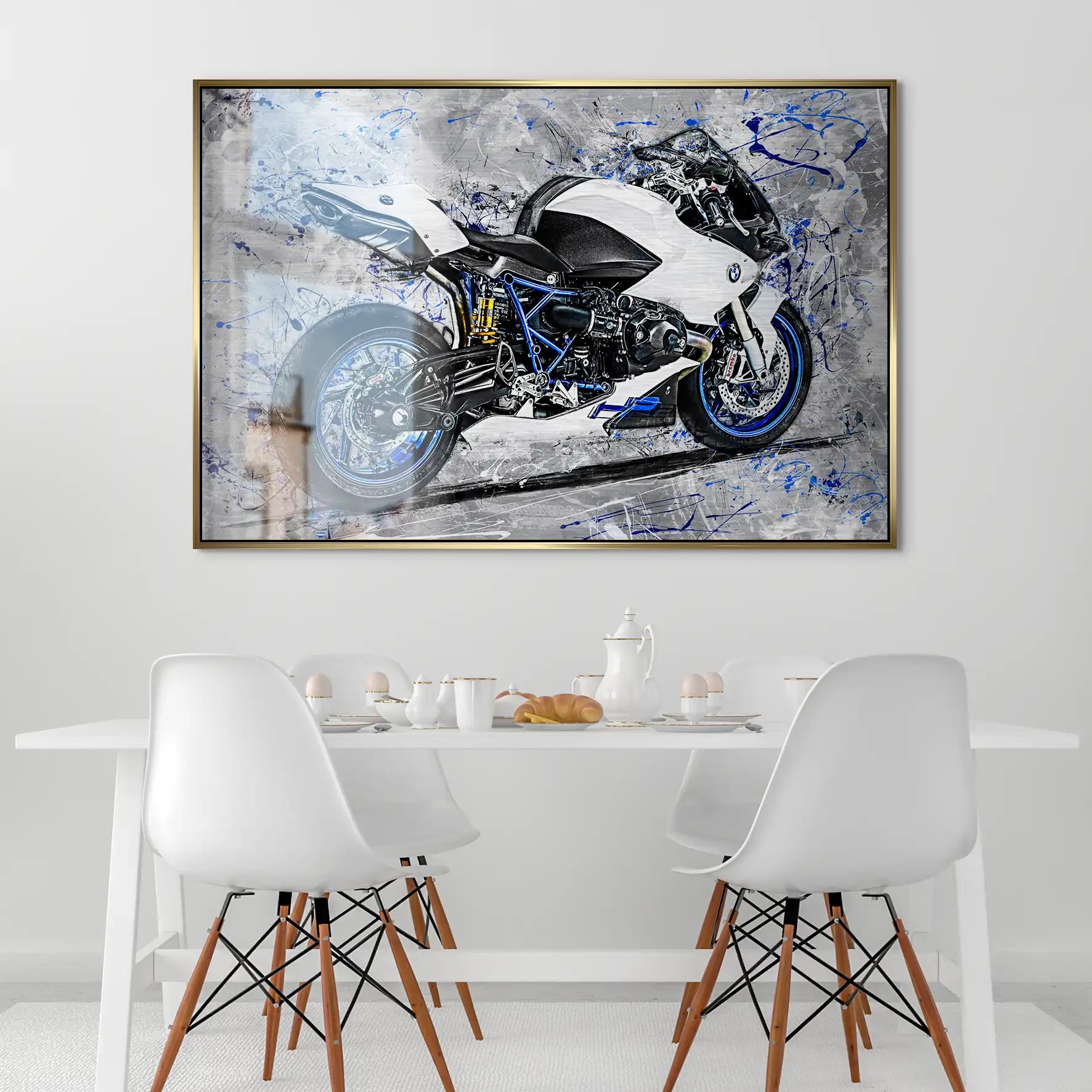 BMW HP2 Abstrakt Art Alu Gebürstet INGALERIE