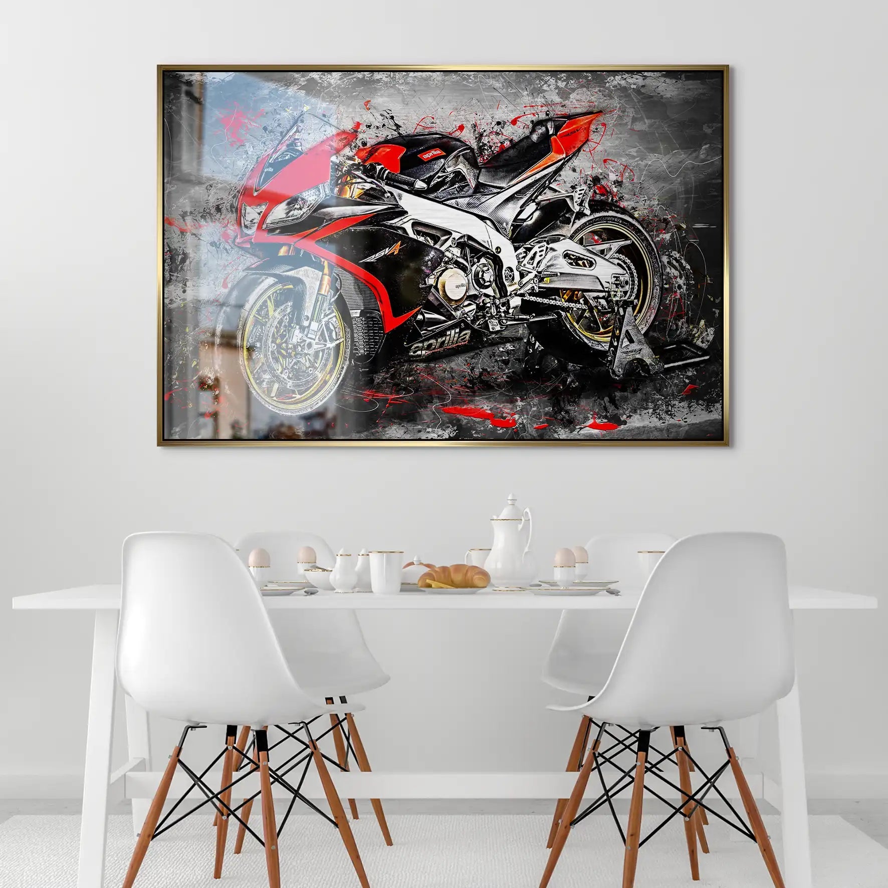 Aprilia RSV4 Abstrakt AluDibond Gebürstet INGALERIE