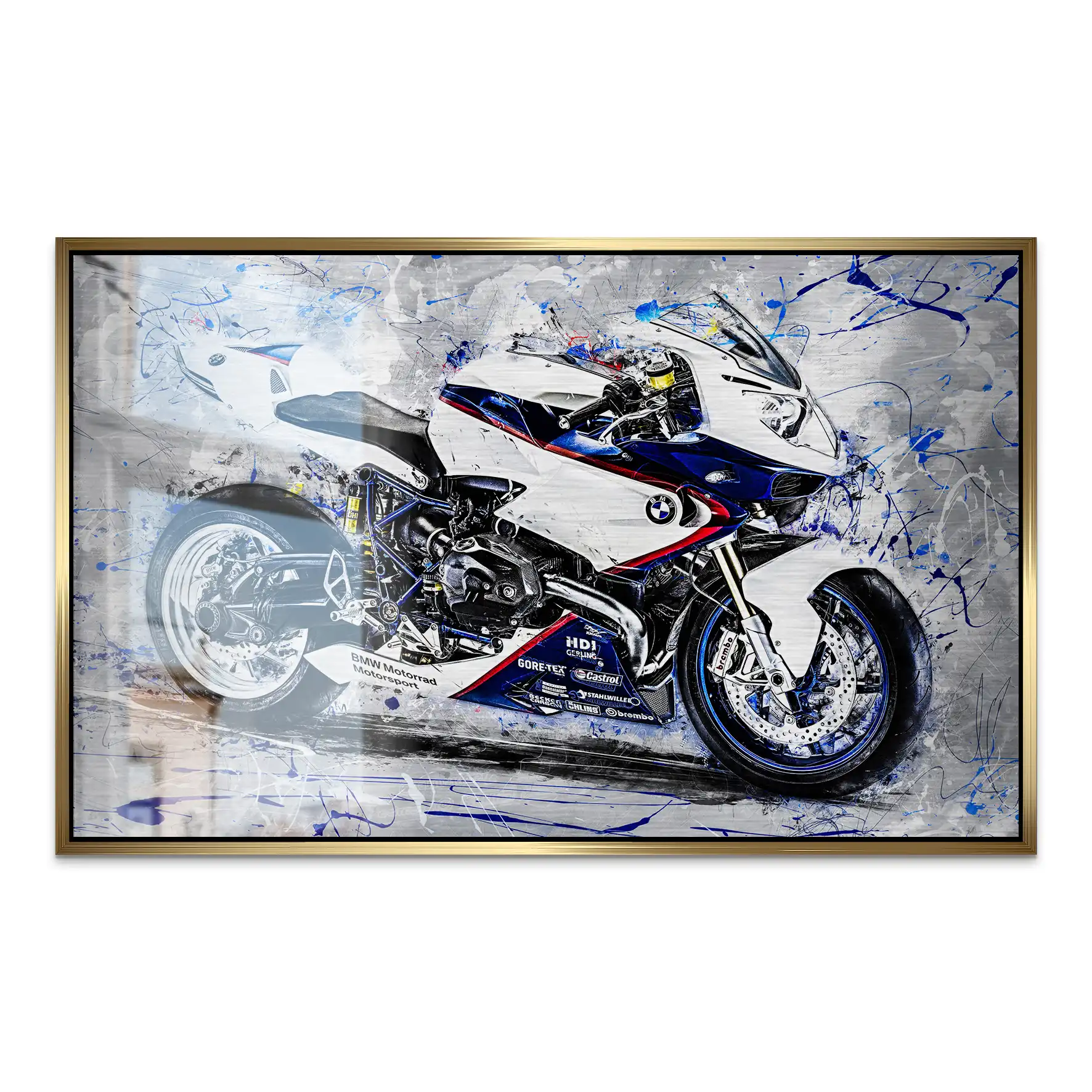 BMW HP2 Sport Abstrakt Alu Gebürstet Bild INGALERIE