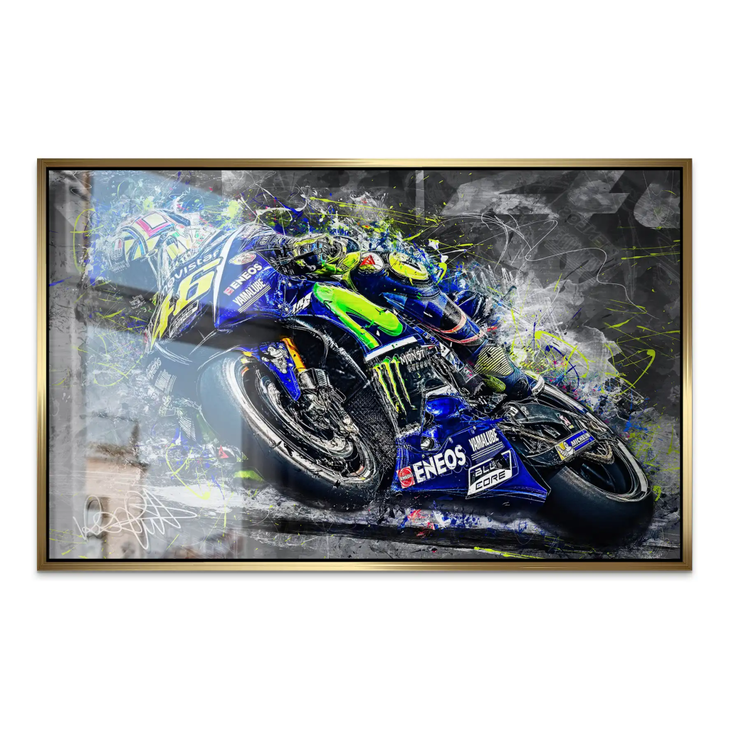 Yamaha Rossi Style AluDibond Gebürstet INGALERIE