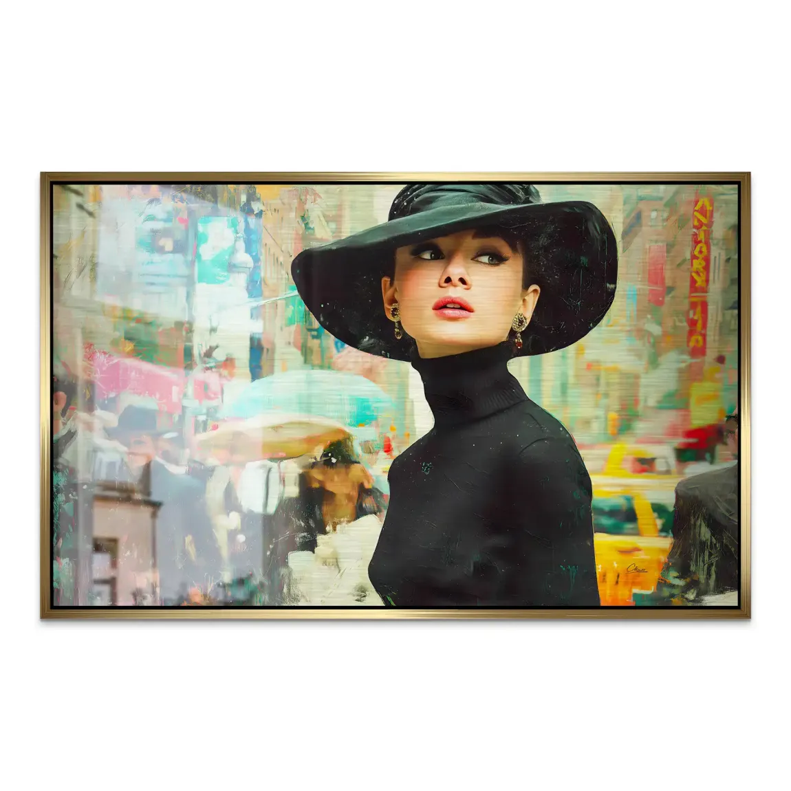 Audrey in New York AluDibond Gebürstet INGALERIE