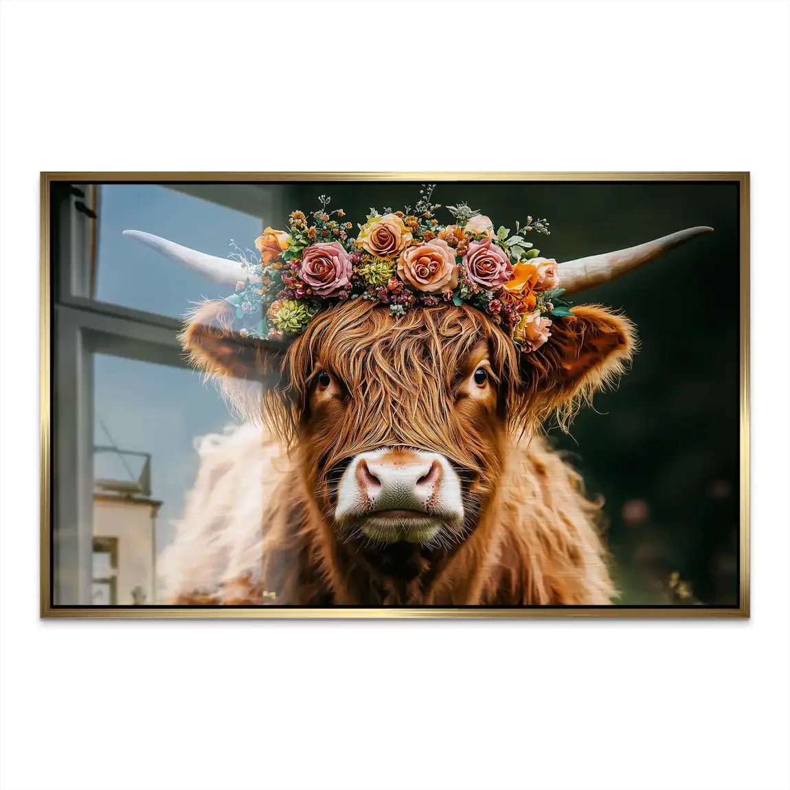 Highland Cow AluDibond Gebürstet INGALERIE