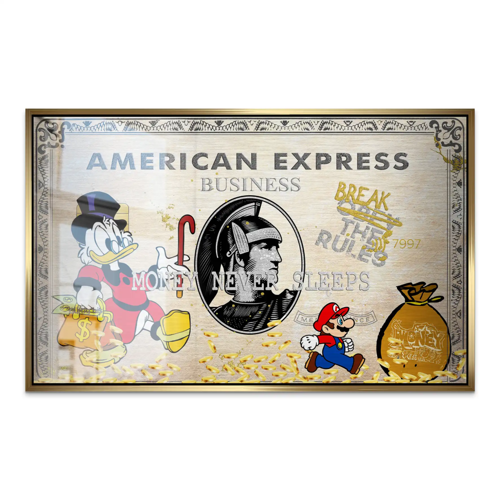 Dagobert Retro Amex AluDibond Gebürstet INGALERIE