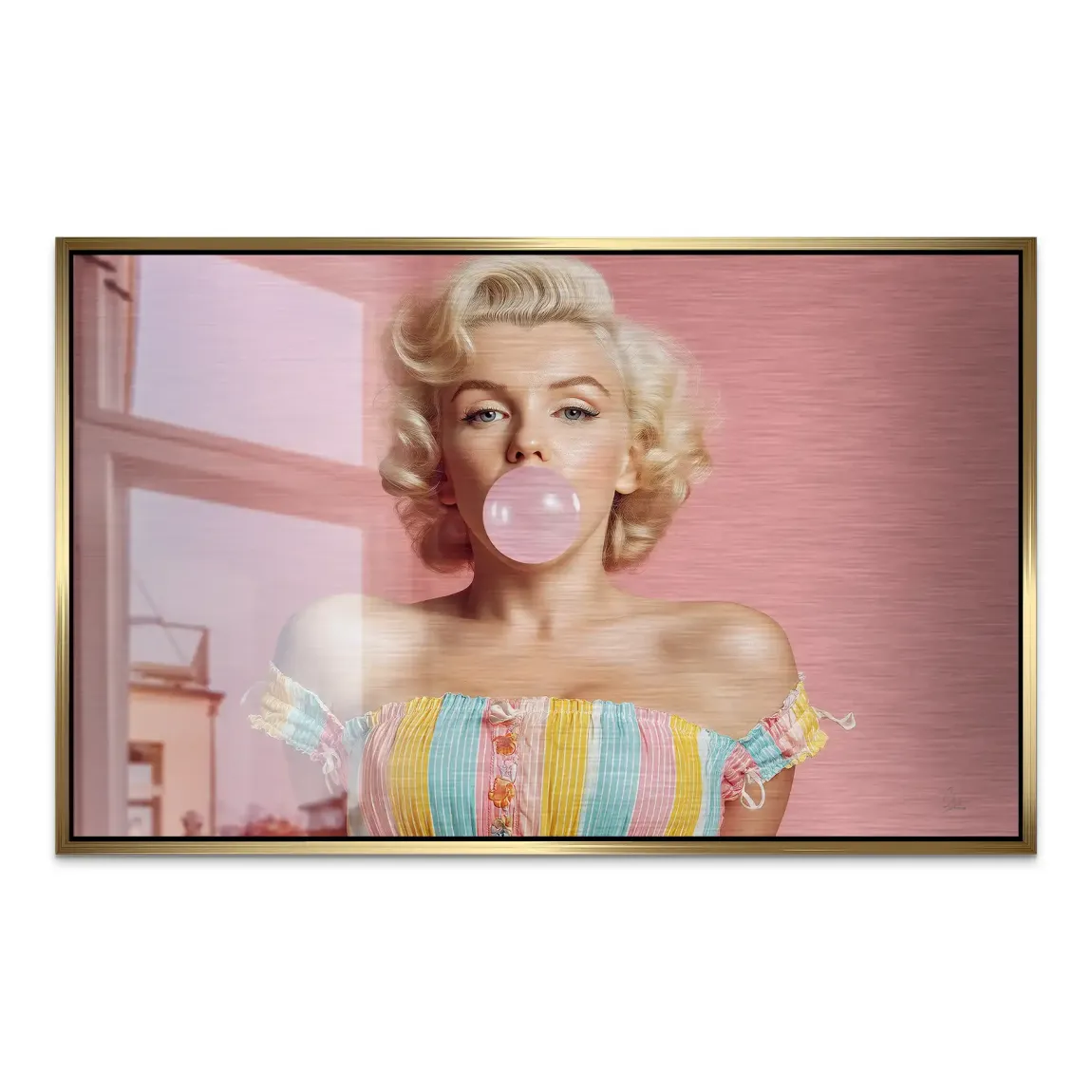 Marilyn Monroe Candy Pop AluDibond Gebürstet