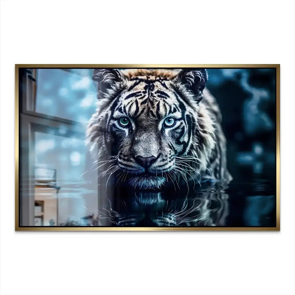 Tiger by Night AluDibond Gebürstet INGALERIE