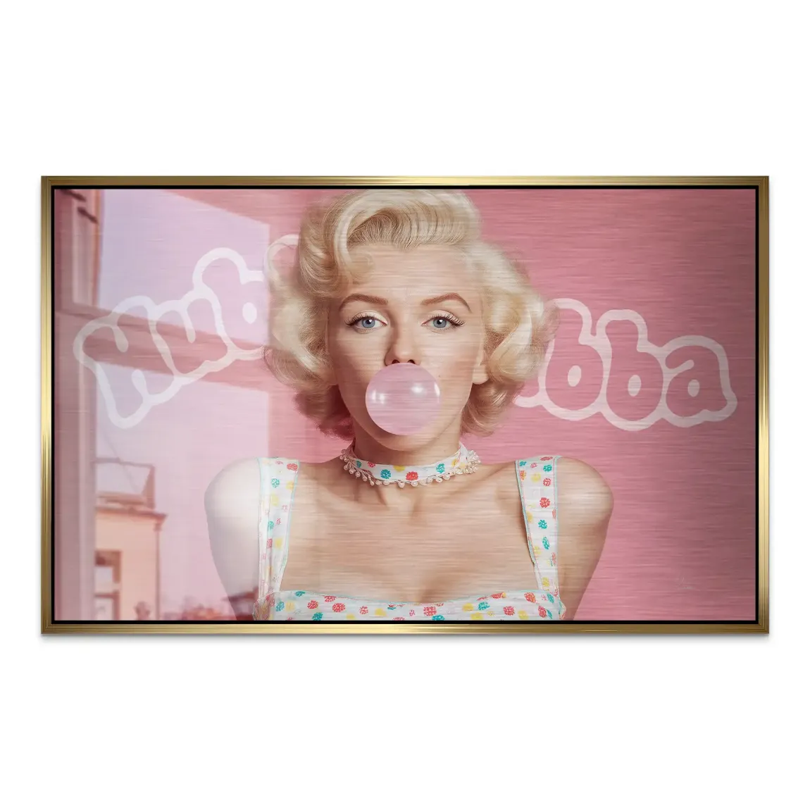 Marilyn Monroe Hubba Glam AluDibond Gebürstet