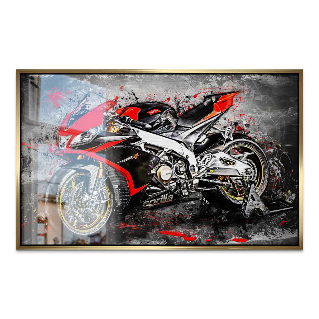 Aprilia RSV4 Abstrakt AluDibond Gebürstet INGALERIE
