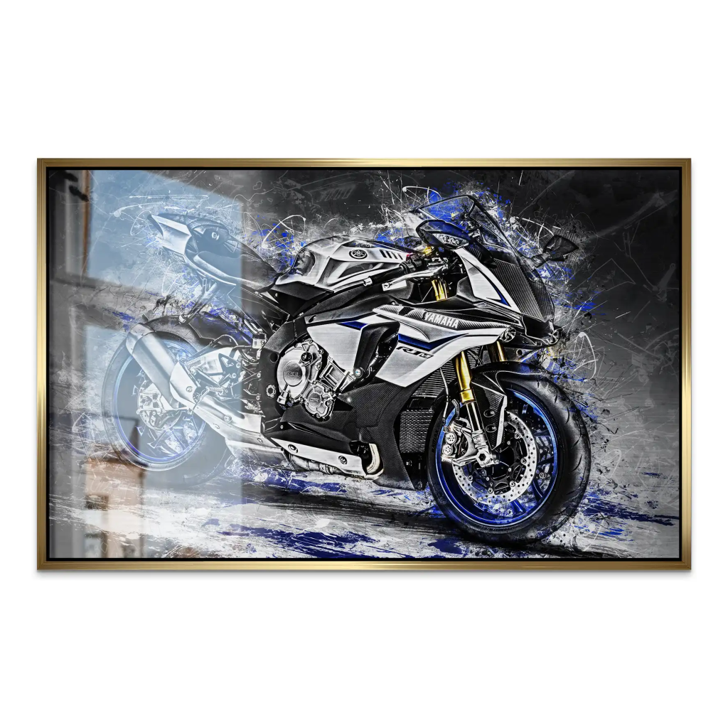Yamaha R1M Abstrakt AluDibond Gebürstet INGALERIE