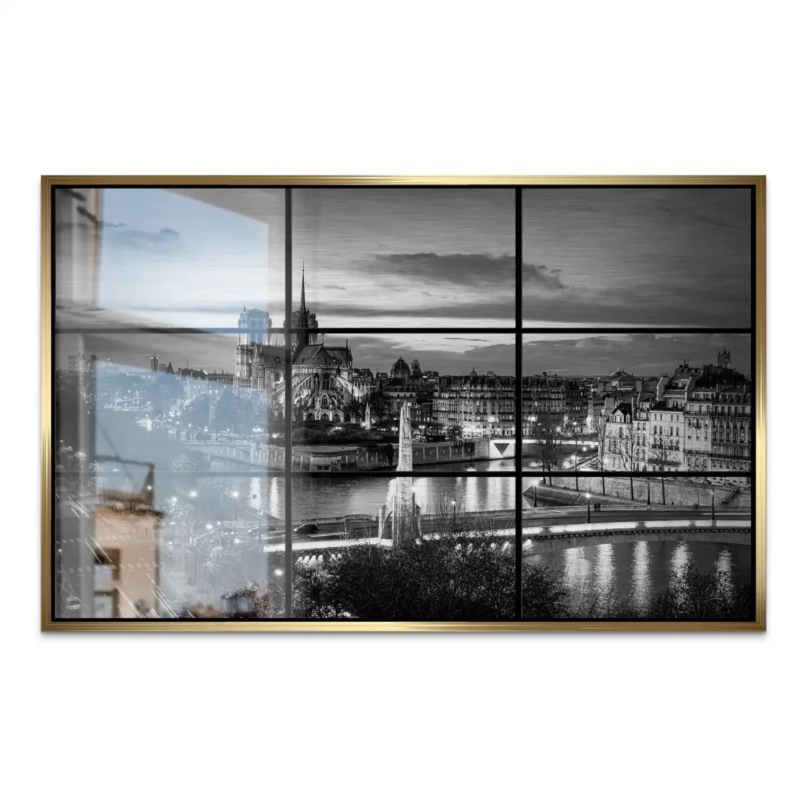 Paris Lights Noir Alu Gebürstet