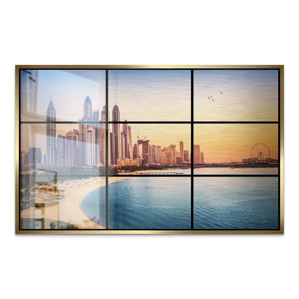 Golden Dunes Dubai AluDibond Gebürstet