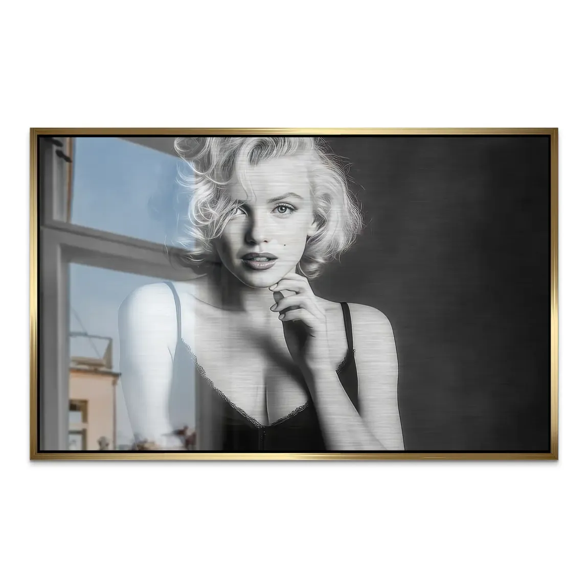 Marilyn Monroe Silent Erotik Alu Dibond Gebürstet INGALERIE
