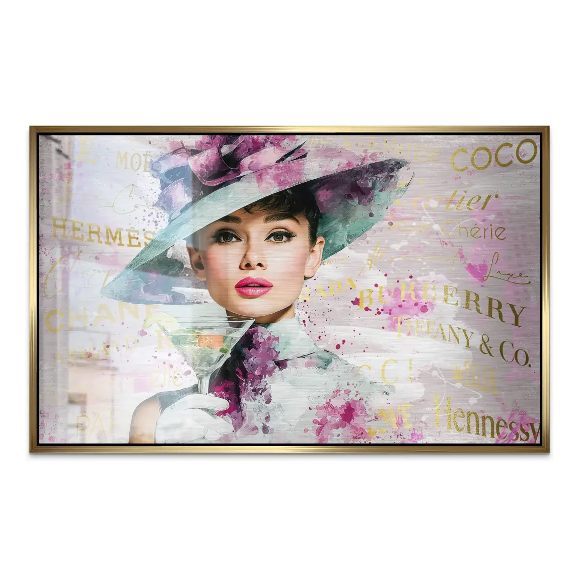 Audrey Hepburn Couture Elegance AluDibond Gebürstet