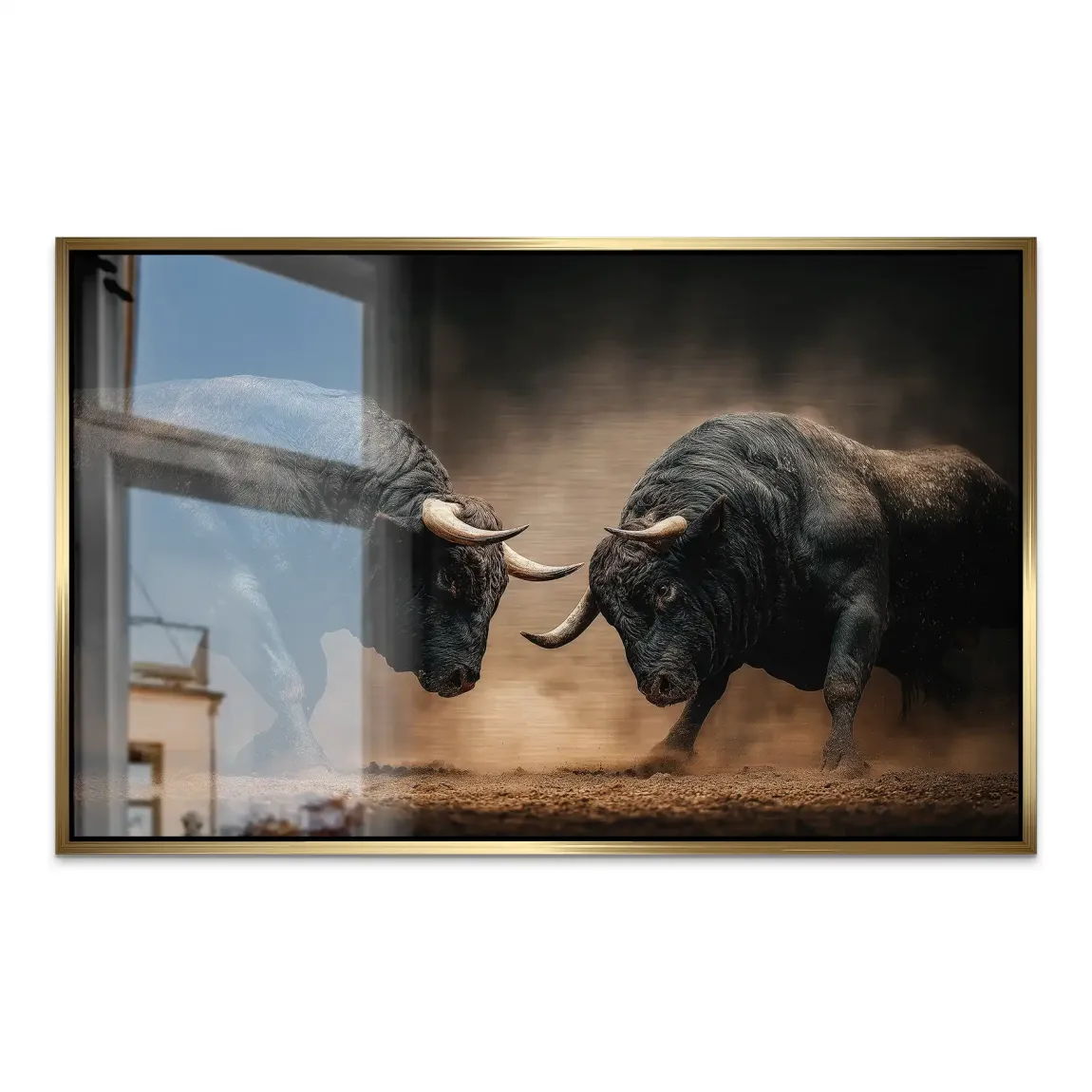Bulls of Valor Alu Dibond Gebürstet