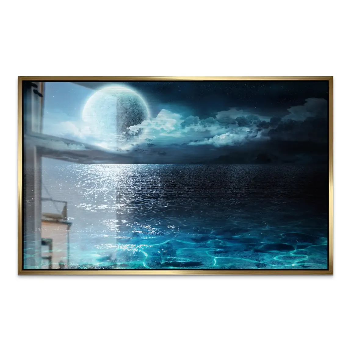 Moonlight Ocean Dream AluDibond Gebürstet