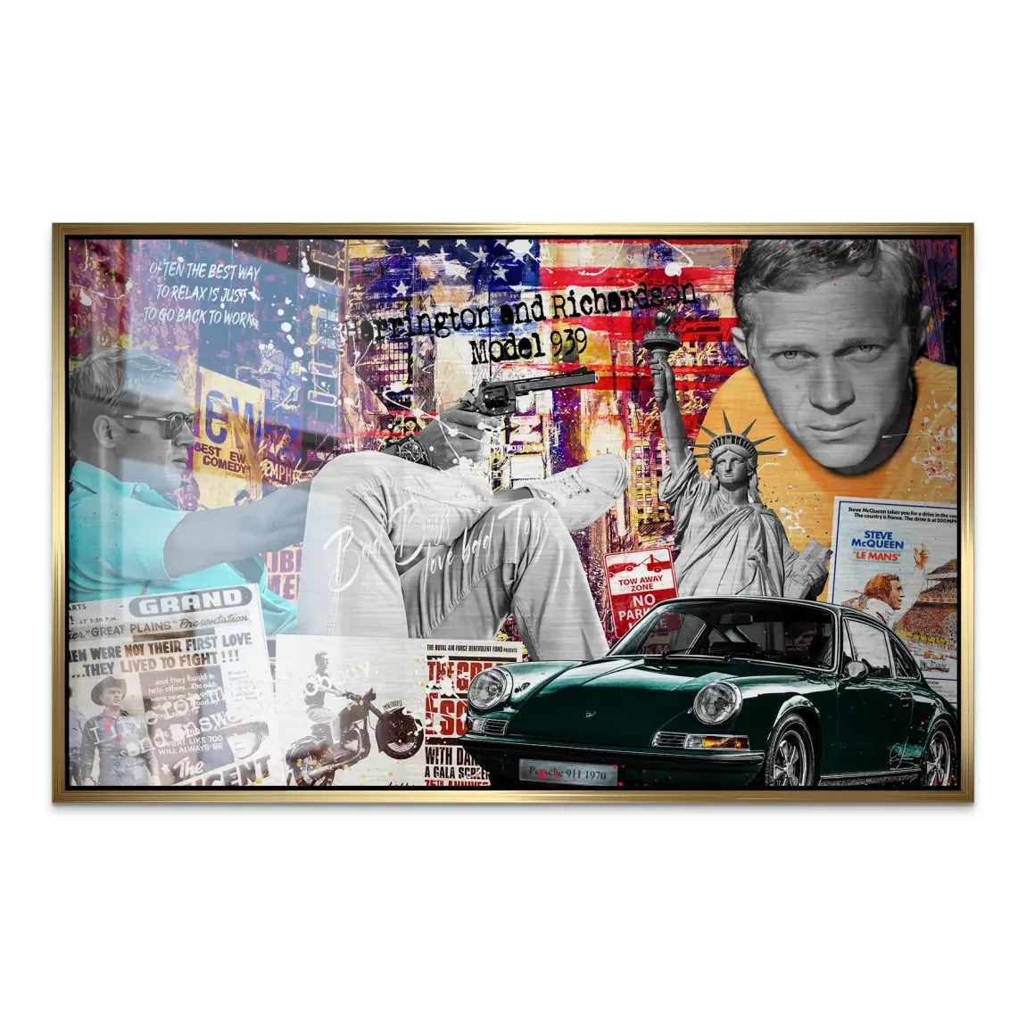 American Legend Steve McQueen AluDibond Gebürstet