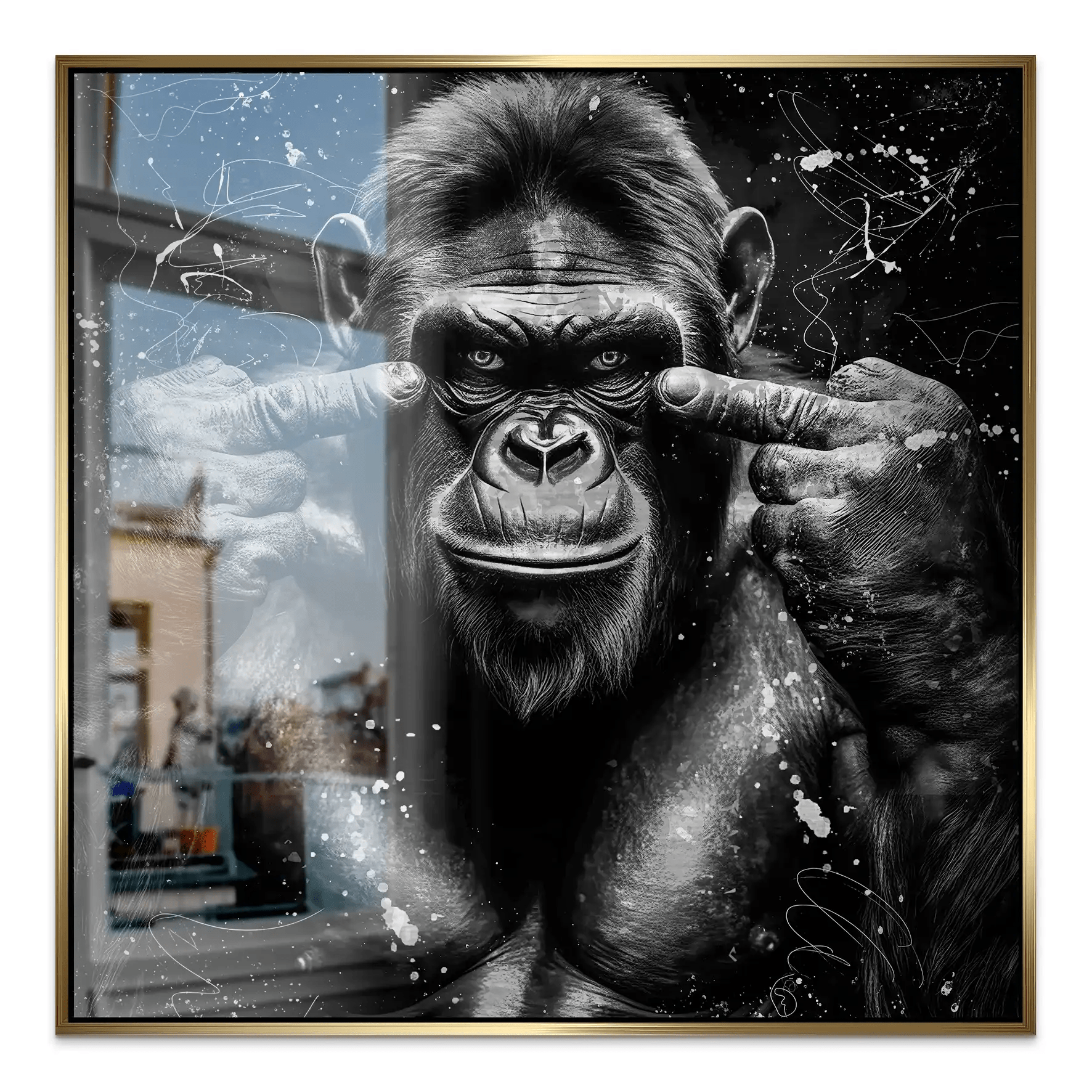 Bad Gorilla Nr.2 Alu Gebürstet INGALERIE