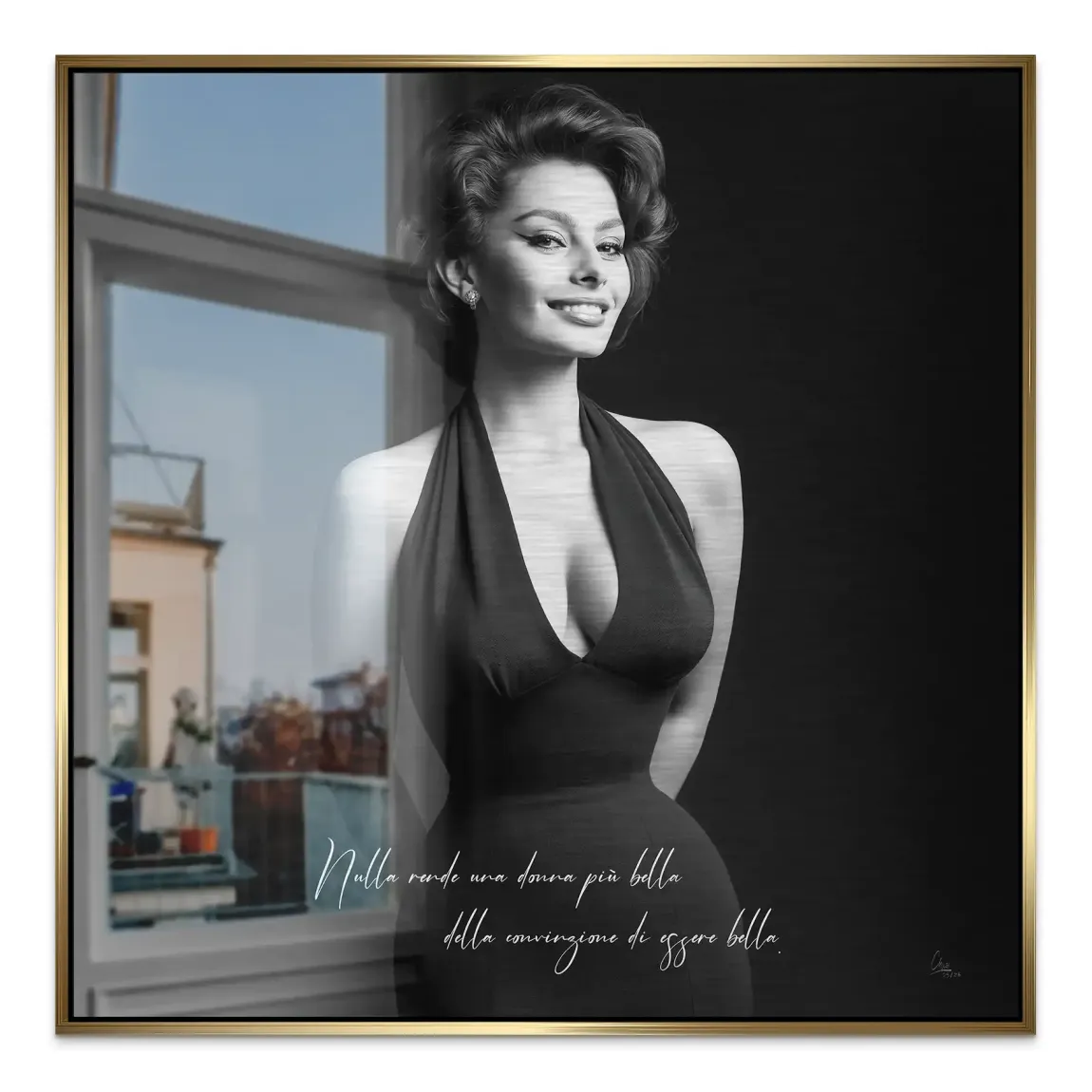 Sophia Diva Aluminiumbild gebürstet