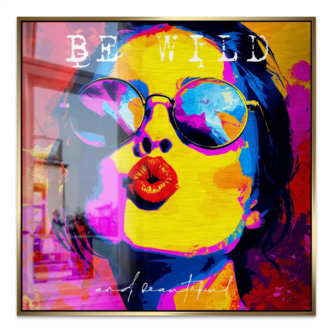 Be Wild Aluminiumbild gebürstet