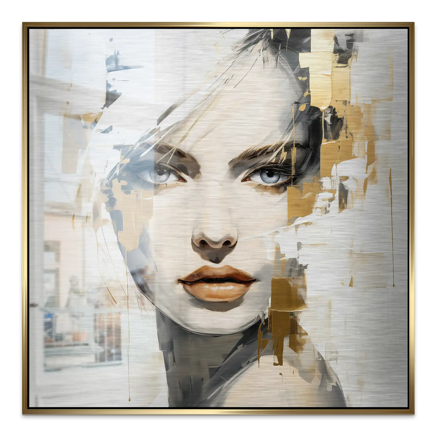 Golden Muse Alu gebürstet Bild INGALERIE