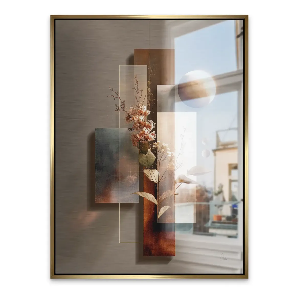 Celestial Bloom Harmony Alu Gebürstet Bild