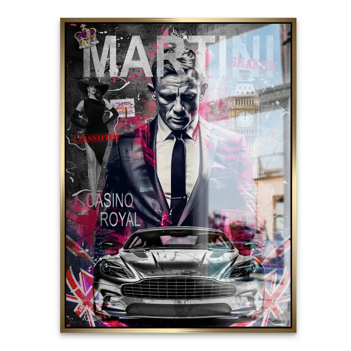 James Bond Royale Martini Alu Gebürstet Bild