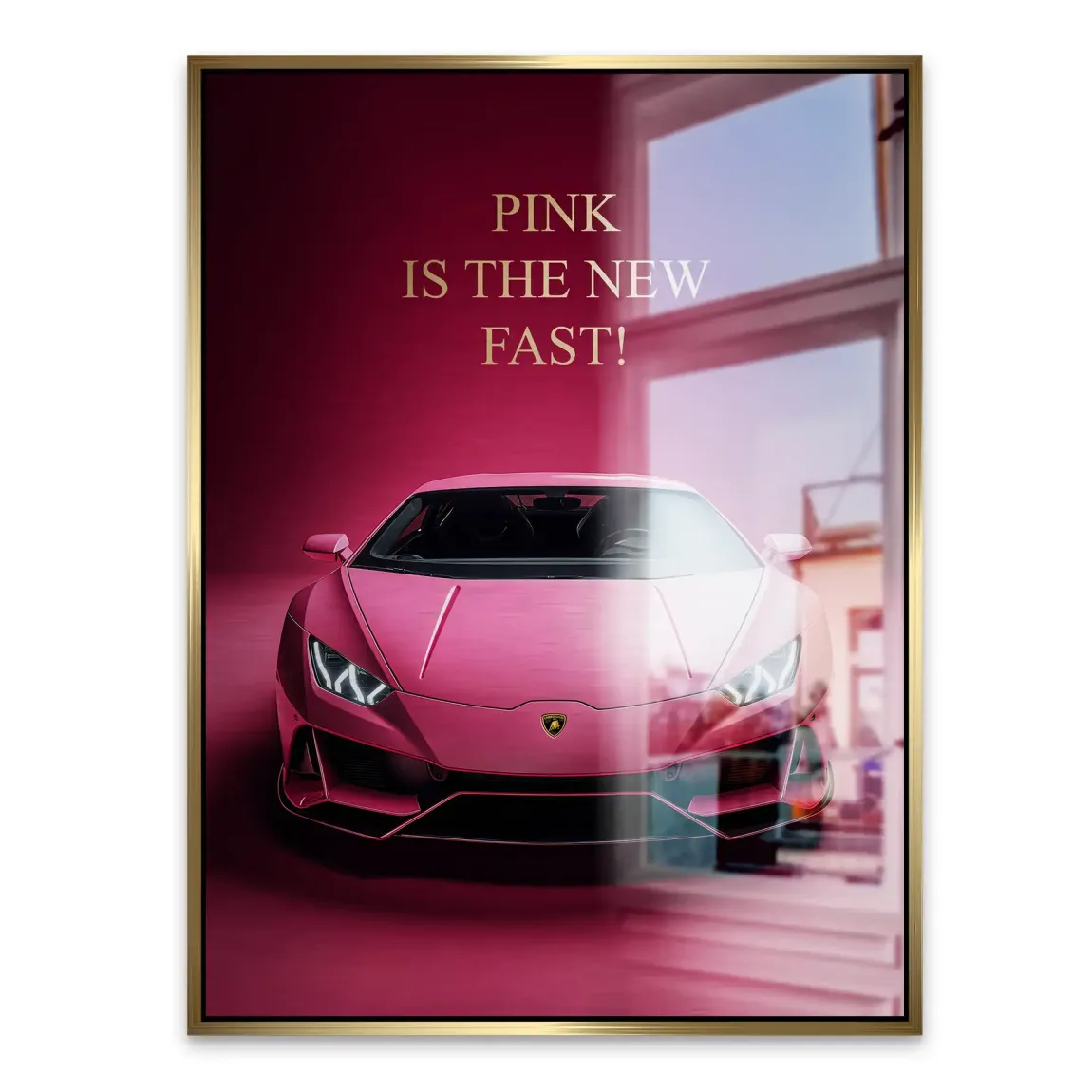 Pink Speed Lambo Alu Gebürstet Bild