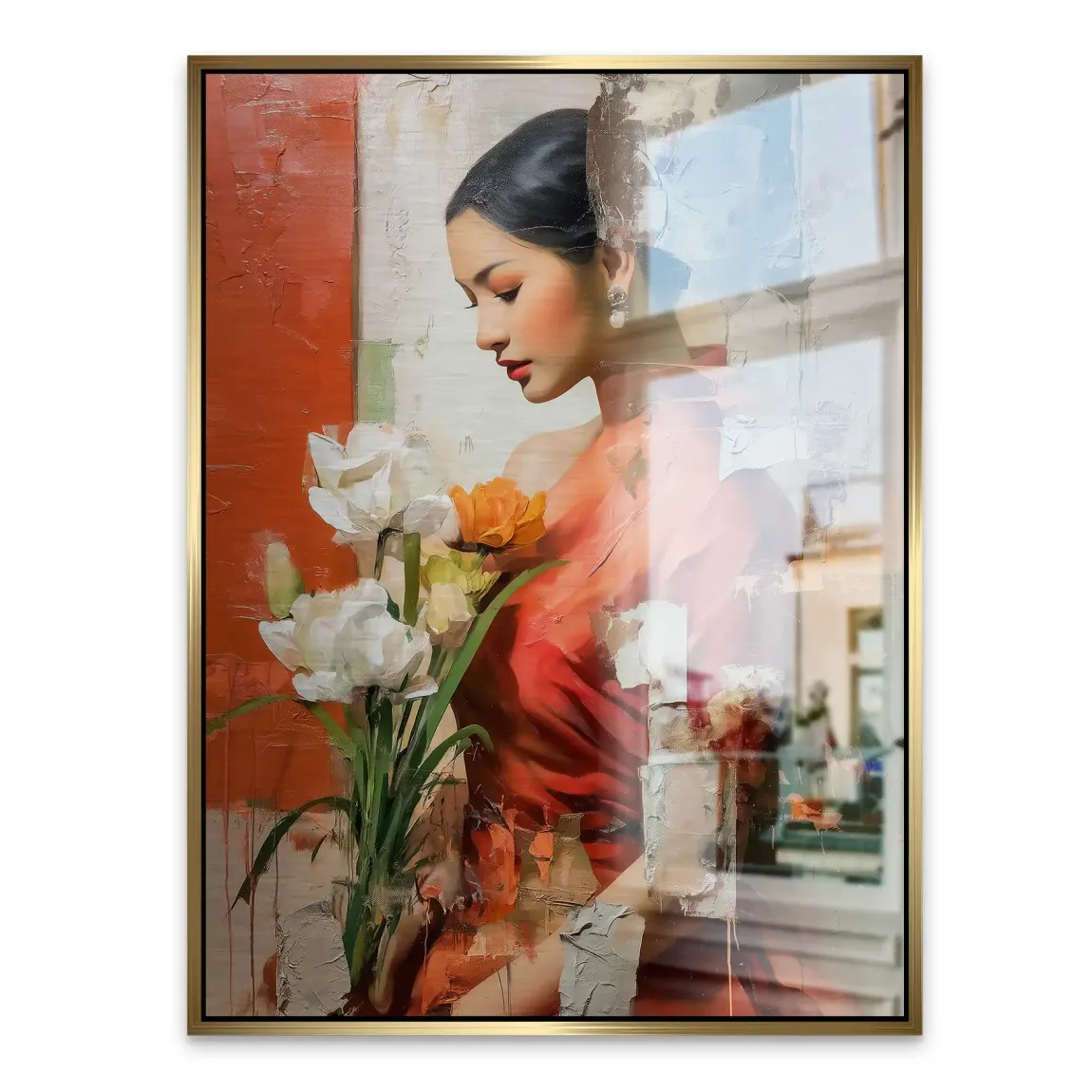 Silent Orchid Beauty Alu Gebürstet Bild