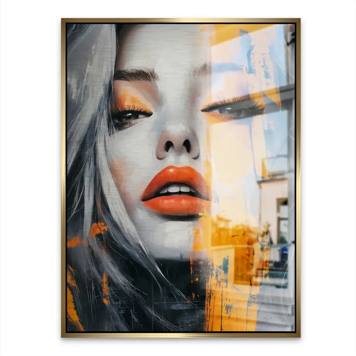 Orange Beauty Aludibond Gebürstet INGALERIE