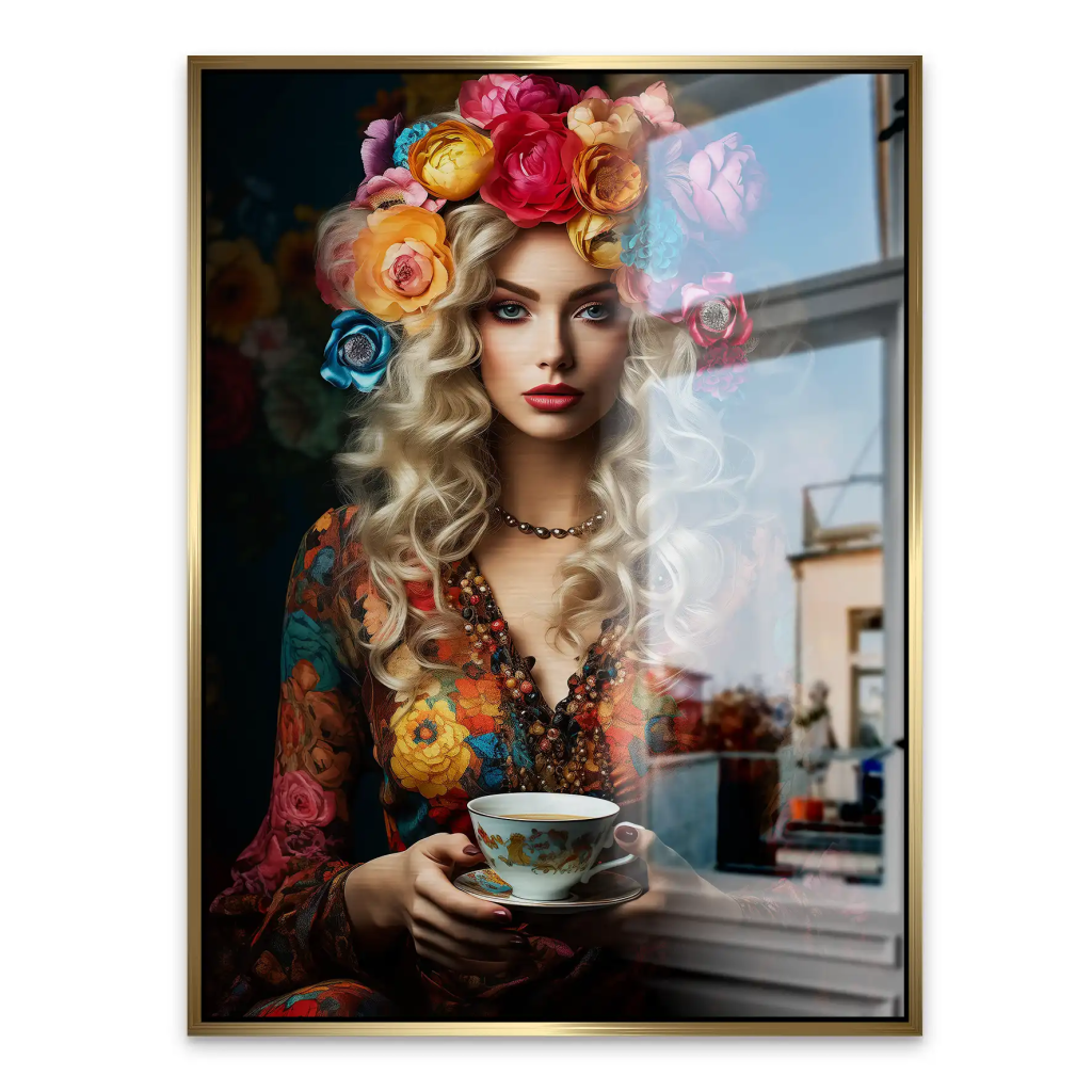 Beauty Bohemian Flower Alu Gebürstet Bild INGALERIE