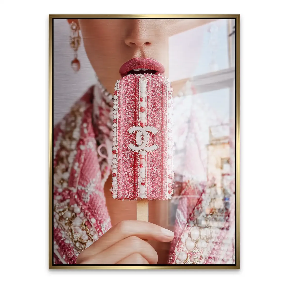 Pink Pearl Ice Couture Chanel Alu Gebürstet Bild